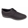 Pantofi barbati din piele naturala - Model Sport Casual Perforat Negru 128N